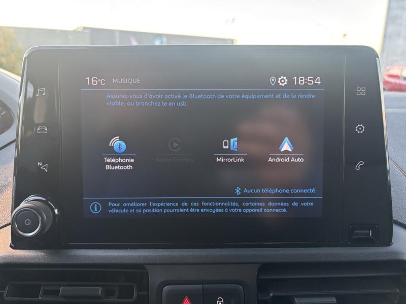 Image PEUGEOT Partner M 650kg BlueHDi 130ch S&S Pack Asphalt Connect
